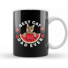 Baskı Dükkanı Best Cat Dad Ever 03 Kupa