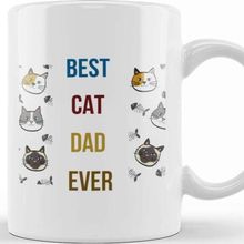 Baskı Dükkanı Best Cat Dad Ever 04 Kupa