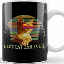 Baskı Dükkanı Best Cat Dad Ever Kedi Kupa