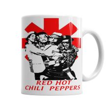 Baskı Dükkanı Beyaz Porselen Red Hot Chili Peppers Kupa Bardak