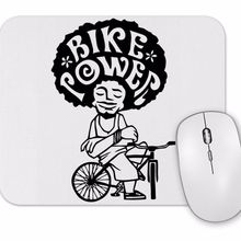 Baskı Dükkanı Bike Power Black Mouse Pad