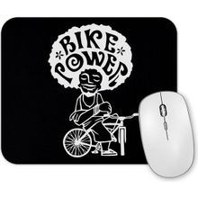Baskı Dükkanı Bike Power Branco Mouse Pad