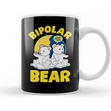 Baskı Dükkanı Bipolar Bear Polar Bears Emotional Polarity Pun Kupa
