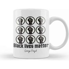 Baskı Dükkanı Black Lives Matter George Floyd 2022 Kupa
