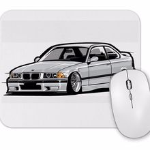 Baskı Dükkanı Bmw Stanced Out E36 Gray Mouse Pad