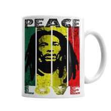 Baskı Dükkanı Bob Marley 02 Sihirli Porselen Kupa