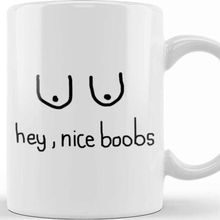 Baskı Dükkanı Boobies Hey Nice Boobs Kupa Bardak