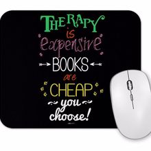 Baskı Dükkanı Books Therapy Mouse Pad