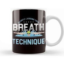 Baskı Dükkanı Breath Technique Swimmer Swimming Pool Freestyle Swim Coach Kupa Bardak