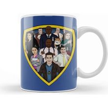 Baskı Dükkanı Brooklyn Nine Nine Art the Cast Kupa Bardak