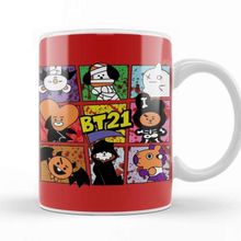 Baskı Dükkanı BT21 Halloween Kupa