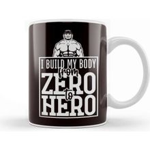 Baskı Dükkanı Build My Body From Zero To Hero Bodybuilding Workout Gym Kupa