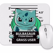 Baskı Dükkanı Bulbasaur Bad Boy Pokemon Mouse Pad
