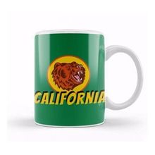 Baskı Dükkanı California Bear Vintage Retro Style Art Kupa