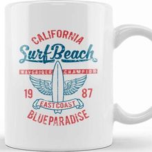Baskı Dükkanı California Surf Beach Kupa