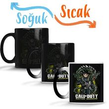 Baskı Dükkanı Call of Duty Goku Sihirli Porselen Kupa
