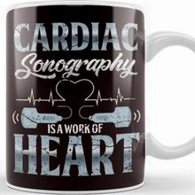 Baskı Dükkanı Cardiac Sonography Ultrasound Echography Medical Diagnostic Kupa Bardak