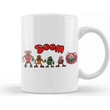 Baskı Dükkanı Cartoon Doom The Family Doom Kupa Bardak