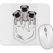 Baskı Dükkanı Cepte Pug Cepte Köpek Mouse Pad