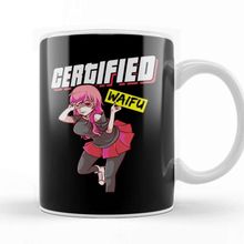 Baskı Dükkanı Certified Waifu Anime Girl Japanese Manga Senpai Kupa