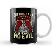 Baskı Dükkanı Christian Templar Knight I Fear No Evil Kupa Bardak