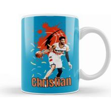 Baskı Dükkanı Christian Wood Christian Wood Vintage Art Legend Basketball Gift Kupa Bardak
