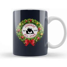Baskı Dükkanı Christmas All Star Overwatch Junkrat Wreath Kupa Bardak