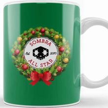 Baskı Dükkanı Christmas All Star Overwatch Sombra Wreath Kupa Bardak