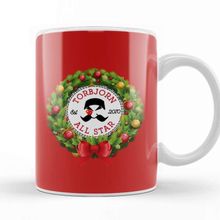 Baskı Dükkanı Christmas All Star Overwatch Torbjorn Wreath Kupa Bardak