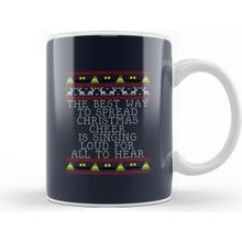 Baskı Dükkanı Christmas Cheer Elf Quote Knit Kupa Bardak