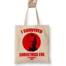 Baskı Dükkanı Christmas Eve Survivor Bez Çanta