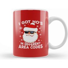 Baskı Dükkanı Christmas Santa Hos In Different Area Codes Kupa Bardak