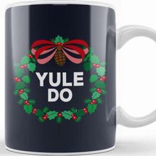 Baskı Dükkanı Christmas Yule Do Wreath Kupa Bardak