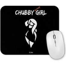 Baskı Dükkanı Chubby Girl Mouse Pad