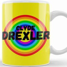 Baskı Dükkanı Clyde Drexler Basketball Gifts Vintage Retro Rainbow Quotes For Boys And Dad Kupa