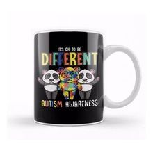 Baskı Dükkanı Colorful It S ok to Be Different Autism Awareness Kupa Bardak