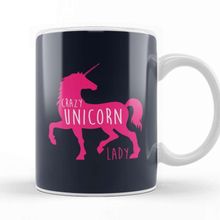 Baskı Dükkanı Crazy Unicorn Lady Kupa