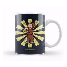 Baskı Dükkanı Curious George Retro Japanese Kupa Bardak