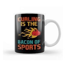 Baskı Dükkanı Curling Bacon Of Sports Curling Player Team Coach Stones Kupa Bardak