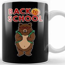 Baskı Dükkanı Cute Back To School Adorable Bear With Backpack Kupa