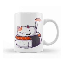 Baskı Dükkanı Cute Cat Sushi Salmon 05 Kupa