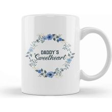 Baskı Dükkanı Cute Floral Daddys Sweetheart Daughter Flowers Kupa