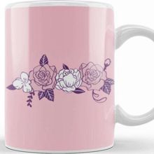 Baskı Dükkanı Cute Flowers Illustration Kupa