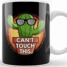 Baskı Dükkanı Cute & Funny Can T Touch This Cactus Pun Plant Kupa Bardak