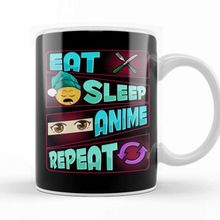 Baskı Dükkanı Cute & Funny Eat Sleep Anime Repeat Anime Lover Kupa Bardak