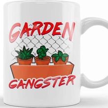 Baskı Dükkanı Cute & Funny Garden Gangster Planting Pun Kupa Bardak