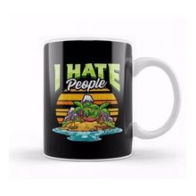 Baskı Dükkanı Cute & Funny I Hate People Beach Vacation Pun Kupa Bardak