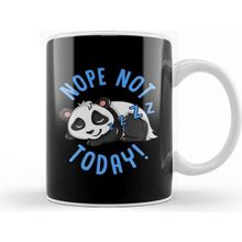 Baskı Dükkanı Cute Funny Nope Not Today Lazy Napping Panda Kupa