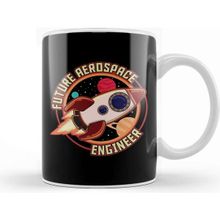 Baskı Dükkanı Cute Future Aerospace Engineer Spaceship Launch Kupa