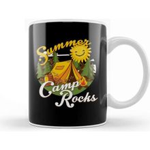 Baskı Dükkanı Cute Summer Camp Rocks Camping Fun Campers Kupa